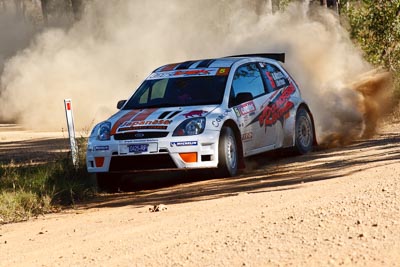 5;21-June-2008;ARC;Australia;Australian-Rally-Championship;Darren-Windus;Ford-Fiesta-S2000;Jonathon-Mortimer;QLD;Queensland;Sunshine-Coast;auto;motorsport;racing;telephoto