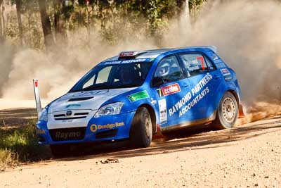 7;21-June-2008;ARC;Australia;Australian-Rally-Championship;Glen-Raymond;Matt-Raymond;QLD;Queensland;Sunshine-Coast;Toyota-Corolla-Sportivo;auto;motorsport;racing;telephoto