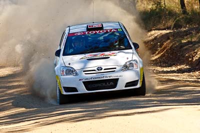 8;21-June-2008;ARC;Anthony-McLoughlin;Australia;Australian-Rally-Championship;QLD;Queensland;Stewart-Reid;Sunshine-Coast;Toyota-Corolla-Sportivo;auto;motorsport;racing;super-telephoto