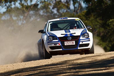 23;21-June-2008;ARC;Australia;Australian-Rally-Championship;Gerard-McConkey;Marius-Swart;QLD;Queensland;Sunshine-Coast;Volkswagen-Polo-S2000;auto;motorsport;racing;super-telephoto