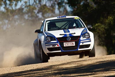 23;21-June-2008;ARC;Australia;Australian-Rally-Championship;Gerard-McConkey;Marius-Swart;QLD;Queensland;Sunshine-Coast;Volkswagen-Polo-S2000;auto;motorsport;racing;super-telephoto