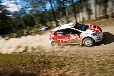 1;21-June-2008;ARC;Australia;Australian-Rally-Championship;QLD;Queensland;Simon-Evans;Sue-Evans;Sunshine-Coast;Team-TRD;Toyota-TRD-Corolla-S2000;auto;motorsport;racing;wide-angle