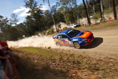 4;21-June-2008;ARC;Australia;Australian-Rally-Championship;David-Green;Michael-Guest;QLD;Queensland;Subaru-Impreza-WRX;Sunshine-Coast;auto;motorsport;racing;wide-angle