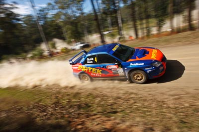 4;21-June-2008;ARC;Australia;Australian-Rally-Championship;David-Green;Michael-Guest;QLD;Queensland;Subaru-Impreza-WRX;Sunshine-Coast;auto;motorsport;racing;wide-angle