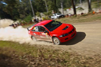 6;21-June-2008;ARC;Australia;Australian-Rally-Championship;Chris-Randell;Evo-9;Mitsubishi-Lancer;Mitsubishi-Lancer-Evolution-IX;QLD;Queensland;Spencer-Lowndes;Sunshine-Coast;auto;motorsport;racing;wide-angle