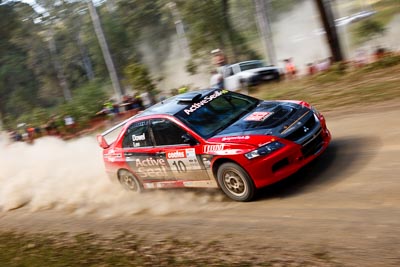 10;21-June-2008;ARC;Australia;Australian-Rally-Championship;Evo-9;Justin-Dowel;Matt-Lee;Mitsubishi-Lancer;Mitsubishi-Lancer-Evolution-IX;QLD;Queensland;Sunshine-Coast;auto;motorsport;racing;wide-angle