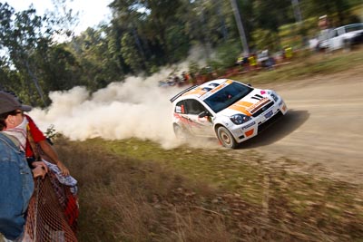 5;21-June-2008;ARC;Australia;Australian-Rally-Championship;Darren-Windus;Ford-Fiesta-S2000;Jonathon-Mortimer;QLD;Queensland;Sunshine-Coast;auto;motorsport;racing;wide-angle