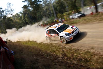 5;21-June-2008;ARC;Australia;Australian-Rally-Championship;Darren-Windus;Ford-Fiesta-S2000;Jonathon-Mortimer;QLD;Queensland;Sunshine-Coast;auto;motorsport;racing;wide-angle