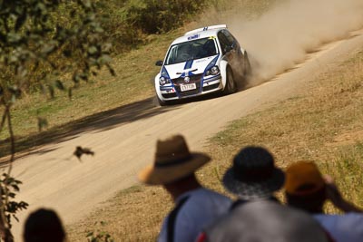 23;21-June-2008;ARC;Australia;Australian-Rally-Championship;Gerard-McConkey;Marius-Swart;QLD;Queensland;Sunshine-Coast;Volkswagen-Polo-S2000;auto;motorsport;racing;telephoto