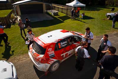 2;21-June-2008;ARC;Australia;Australian-Rally-Championship;Coral-Taylor;Neal-Bates;QLD;Queensland;Sunshine-Coast;Team-TRD;Toyota-TRD-Corolla-S2000;auto;motorsport;racing;service-park;wide-angle