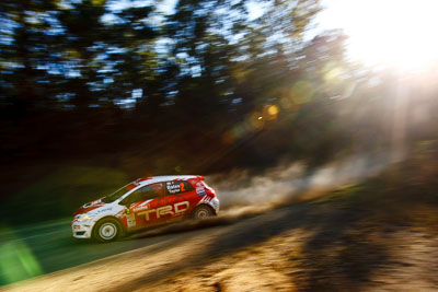 2;21-June-2008;ARC;Australia;Australian-Rally-Championship;Coral-Taylor;Neal-Bates;QLD;Queensland;Sunshine-Coast;Team-TRD;Toyota-TRD-Corolla-S2000;auto;motorsport;movement;racing;speed;sun;wide-angle