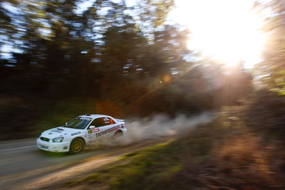 3;21-June-2008;ARC;Australia;Australian-Rally-Championship;Chris-Murphy;Eli-Evans;QLD;Queensland;Subaru-Impreza-WRX;Sunshine-Coast;auto;motorsport;movement;racing;speed;sun;wide-angle