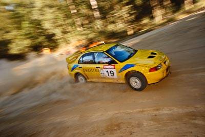 19;21-June-2008;ARC;Australia;Australian-Rally-Championship;Evo-6;Glen-Weston;John-Goasdoue;Mitsubishi-Lancer;Mitsubishi-Lancer-Evolution-VI;QLD;Queensland;Sunshine-Coast;auto;motorsport;movement;racing;speed;wide-angle