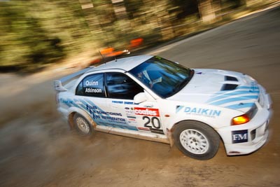 20;21-June-2008;ARC;Australia;Australian-Rally-Championship;Ben-Atkinson;Evo-5;Mitsubishi-Lancer;Mitsubishi-Lancer-Evolution-V;Nathan-Quinn;QLD;Queensland;Sunshine-Coast;auto;motorsport;movement;racing;speed;wide-angle