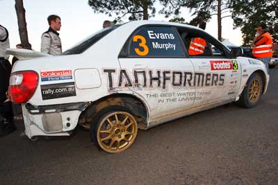 3;21-June-2008;ARC;Australia;Australian-Rally-Championship;Chris-Murphy;Eli-Evans;QLD;Queensland;Subaru-Impreza-WRX;Sunshine-Coast;atmosphere;auto;motorsport;movement;racing;service-park;speed;wide-angle