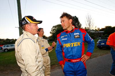 21-June-2008;ARC;Australia;Australian-Rally-Championship;Michael-Guest;QLD;Queensland;Stewart-Reid;Sunshine-Coast;atmosphere;auto;motorsport;portrait;racing;service-park;wide-angle