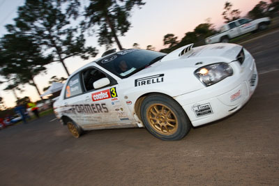 3;21-June-2008;ARC;Australia;Australian-Rally-Championship;Chris-Murphy;Eli-Evans;QLD;Queensland;Subaru-Impreza-WRX;Sunshine-Coast;atmosphere;auto;motorsport;movement;racing;service-park;speed;wide-angle