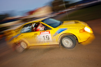 19;21-June-2008;ARC;Australia;Australian-Rally-Championship;Evo-6;Glen-Weston;John-Goasdoue;Mitsubishi-Lancer;Mitsubishi-Lancer-Evolution-VI;QLD;Queensland;Sunshine-Coast;atmosphere;auto;motorsport;movement;racing;service-park;speed;wide-angle