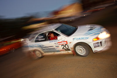 20;21-June-2008;ARC;Australia;Australian-Rally-Championship;Ben-Atkinson;Evo-5;Mitsubishi-Lancer;Mitsubishi-Lancer-Evolution-V;Nathan-Quinn;QLD;Queensland;Sunshine-Coast;atmosphere;auto;motorsport;movement;racing;service-park;speed;wide-angle