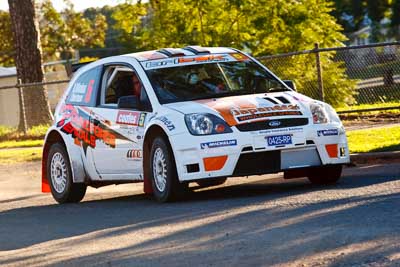 5;22-June-2008;ARC;Australia;Australian-Rally-Championship;Darren-Windus;Ford-Fiesta-S2000;Imbil;Jonathon-Mortimer;QLD;Queensland;Sunshine-Coast;atmosphere;auto;motorsport;racing;service-park;telephoto