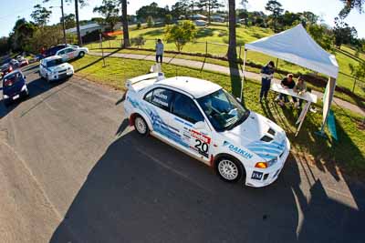 20;22-June-2008;ARC;Australia;Australian-Rally-Championship;Ben-Atkinson;Evo-5;Imbil;Mitsubishi-Lancer;Mitsubishi-Lancer-Evolution-V;Nathan-Quinn;QLD;Queensland;Sunshine-Coast;atmosphere;auto;fisheye;motorsport;racing;service-park