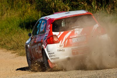 2;22-June-2008;ARC;Australia;Australian-Rally-Championship;Coral-Taylor;Imbil;Neal-Bates;QLD;Queensland;Sunshine-Coast;Team-TRD;Toyota-TRD-Corolla-S2000;auto;motorsport;racing;super-telephoto