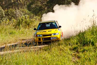 19;22-June-2008;ARC;Australia;Australian-Rally-Championship;Evo-6;Glen-Weston;Imbil;John-Goasdoue;Mitsubishi-Lancer;Mitsubishi-Lancer-Evolution-VI;QLD;Queensland;Sunshine-Coast;auto;motorsport;racing;telephoto