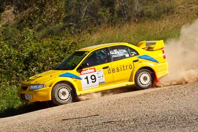 19;22-June-2008;ARC;Australia;Australian-Rally-Championship;Evo-6;Glen-Weston;Imbil;John-Goasdoue;Mitsubishi-Lancer;Mitsubishi-Lancer-Evolution-VI;QLD;Queensland;Sunshine-Coast;auto;motorsport;racing;telephoto