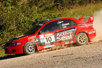 10;22-June-2008;ARC;Australia;Australian-Rally-Championship;Evo-9;Imbil;Justin-Dowel;Matt-Lee;Mitsubishi-Lancer;Mitsubishi-Lancer-Evolution-IX;QLD;Queensland;Sunshine-Coast;auto;motorsport;racing;telephoto