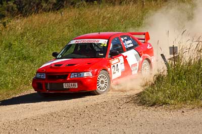 24;22-June-2008;ARC;Australia;Australian-Rally-Championship;Evo-6;Imbil;Margot-Knowles;Mitsubishi-Lancer;Mitsubishi-Lancer-Evolution-VI;QLD;QRC;Queensland;Queensland-Rally-Championship;Simon-Knowles;Sunshine-Coast;auto;motorsport;racing;telephoto