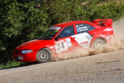 24;22-June-2008;ARC;Australia;Australian-Rally-Championship;Evo-6;Imbil;Margot-Knowles;Mitsubishi-Lancer;Mitsubishi-Lancer-Evolution-VI;QLD;QRC;Queensland;Queensland-Rally-Championship;Simon-Knowles;Sunshine-Coast;auto;motorsport;racing;telephoto