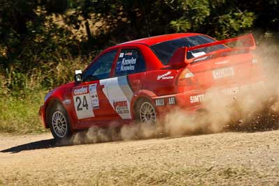 24;22-June-2008;ARC;Australia;Australian-Rally-Championship;Evo-6;Imbil;Margot-Knowles;Mitsubishi-Lancer;Mitsubishi-Lancer-Evolution-VI;QLD;QRC;Queensland;Queensland-Rally-Championship;Simon-Knowles;Sunshine-Coast;auto;motorsport;racing;telephoto