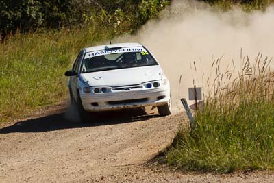 30;22-June-2008;Australia;Ford-Falcon-XR8;Ian-Menzies;Imbil;QLD;QRC;Queensland;Queensland-Rally-Championship;Robert-McGowan;Sunshine-Coast;auto;motorsport;racing;telephoto