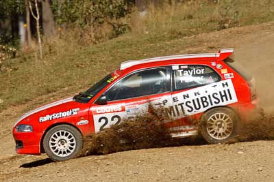 22;22-June-2008;ARC;Australia;Australian-Rally-Championship;Imbil;Mitsubishi-Mirage;Molly-Taylor;QLD;Queensland;Sunshine-Coast;Toni-Feaver;auto;motorsport;racing;super-telephoto