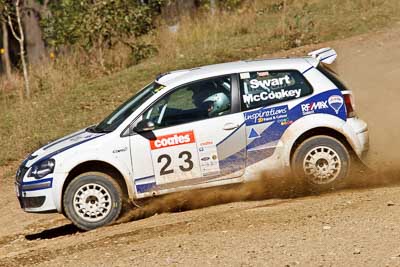 23;22-June-2008;ARC;Australia;Australian-Rally-Championship;Gerard-McConkey;Imbil;Marius-Swart;QLD;Queensland;Sunshine-Coast;Volkswagen-Polo-S2000;auto;motorsport;racing;super-telephoto