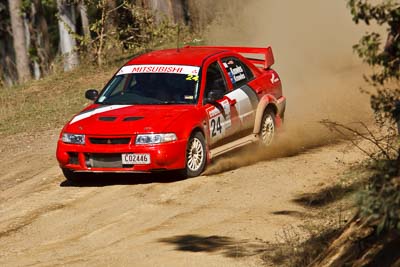 24;22-June-2008;ARC;Australia;Australian-Rally-Championship;Evo-6;Imbil;Margot-Knowles;Mitsubishi-Lancer;Mitsubishi-Lancer-Evolution-VI;QLD;QRC;Queensland;Queensland-Rally-Championship;Simon-Knowles;Sunshine-Coast;auto;motorsport;racing;super-telephoto