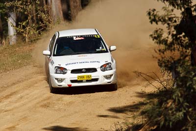 12;22-June-2008;ARC;Australia;Australian-Rally-Championship;Imbil;John-Berne;QLD;Queensland;Subaru-Impreza-RS;Sunshine-Coast;Tony-Best;auto;motorsport;racing;super-telephoto