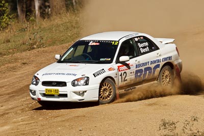 12;22-June-2008;ARC;Australia;Australian-Rally-Championship;Imbil;John-Berne;QLD;Queensland;Subaru-Impreza-RS;Sunshine-Coast;Tony-Best;auto;motorsport;racing;super-telephoto