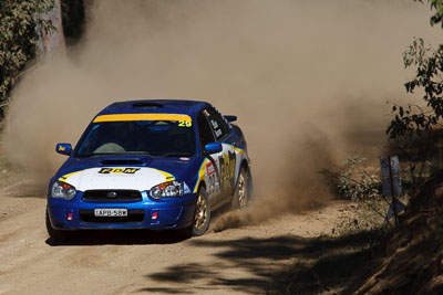 29;22-June-2008;Australia;Darren-Blair;Imbil;Julie-Boorman;QLD;QRC;Queensland;Queensland-Rally-Championship;Subaru-Impreza-WRX;Sunshine-Coast;auto;motorsport;racing;super-telephoto