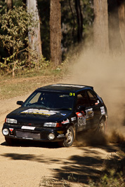 31;22-June-2008;Allan-Clunes;Australia;Gavin-Wieland;Imbil;Mazda-323;QLD;QRC;Queensland;Queensland-Rally-Championship;Sunshine-Coast;auto;motorsport;racing;super-telephoto