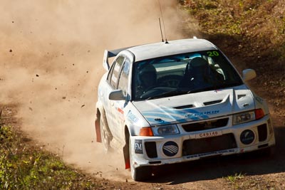 20;22-June-2008;ARC;Australia;Australian-Rally-Championship;Ben-Atkinson;Evo-5;Imbil;Mitsubishi-Lancer;Mitsubishi-Lancer-Evolution-V;Nathan-Quinn;QLD;Queensland;Sunshine-Coast;auto;motorsport;racing;super-telephoto