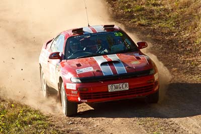 33;22-June-2008;Australia;Chris-Munro;Imbil;Jamie-Lawson;QLD;QRC;Queensland;Queensland-Rally-Championship;Sunshine-Coast;Toyota-Celica-GT4;auto;motorsport;racing;super-telephoto