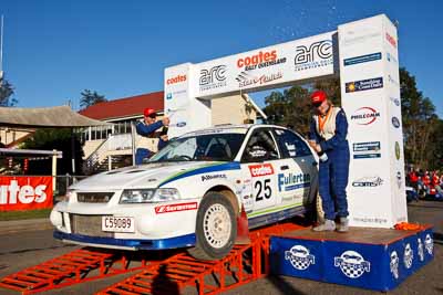 25;22-June-2008;ARC;Australia;Australian-Rally-Championship;Evo-6;Imbil;Mitsubishi-Lancer;Mitsubishi-Lancer-Evolution-VI;QLD;QRC;Queensland;Queensland-Rally-Championship;Rebecca-Smart;Ryan-Smart;Sunshine-Coast;auto;motorsport;official-finish;podium;racing;wide-angle