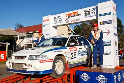 25;22-June-2008;ARC;Australia;Australian-Rally-Championship;Evo-6;Imbil;Mitsubishi-Lancer;Mitsubishi-Lancer-Evolution-VI;QLD;QRC;Queensland;Queensland-Rally-Championship;Rebecca-Smart;Ryan-Smart;Sunshine-Coast;auto;motorsport;official-finish;podium;racing;wide-angle