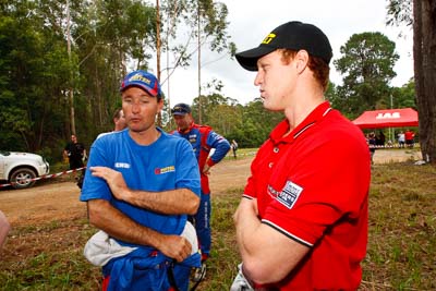 14-November-2008;ARC;Australia;Australian-Rally-Championship;Coffs-Coast;Coffs-Harbour;Eli-Evans;Michael-Guest;NSW;New-South-Wales;auto;media-day;motorsport;portrait;racing;wide-angle