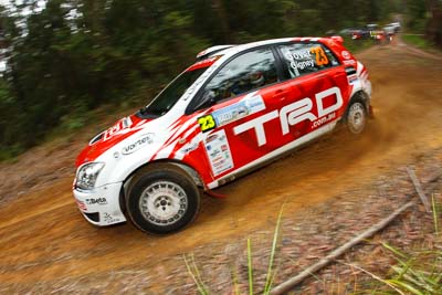 23;14-November-2008;ARC;Anne-Gigney;Australia;Australian-Rally-Championship;Coffs-Coast;Coffs-Harbour;NSW;New-South-Wales;Paul-Gover;Toyota-Corolla-Sportivo;auto;fisheye;media-day;motorsport;racing