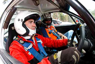 14-November-2008;ARC;Australia;Australian-Rally-Championship;Coffs-Coast;Coffs-Harbour;NSW;NSW-Rally-Championship;NSWRC;Nathan-Quinn;New-South-Wales;auto;fisheye;media-day;motorsport;portrait;racing