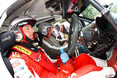 14-November-2008;ARC;Australia;Australian-Rally-Championship;Coffs-Coast;Coffs-Harbour;NSW;New-South-Wales;Simon-Evans;auto;fisheye;media-day;motorsport;movement;portrait;racing;speed