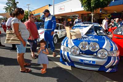 46;14-November-2008;ARC;Australia;Australian-Rally-Championship;Coffs-Coast;Coffs-Harbour;Harvey-Smith;Hyundai-Excel;Mick-Gillett;NSW;NSW-Rally-Championship;NSWRC;New-South-Wales;auto;ceremonial-start;media-day;motorsport;racing;wide-angle