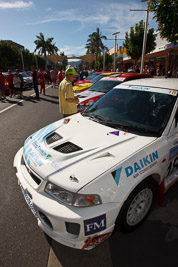 18;14-November-2008;ARC;Australia;Australian-Rally-Championship;Ben-Atkinson;Coffs-Coast;Coffs-Harbour;Evo-5;Mitsubishi-Lancer;Mitsubishi-Lancer-Evolution-V;NSW;NSW-Rally-Championship;NSWRC;Nathan-Quinn;New-South-Wales;auto;ceremonial-start;media-day;motorsport;racing;wide-angle